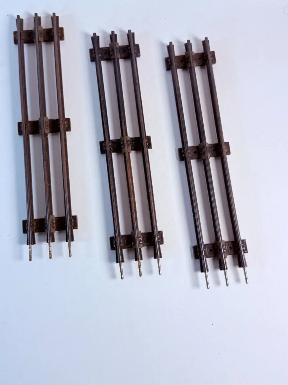 Marx O27 Gauge Train Tracks & 90 Degree Crossing 10 Pc Set Black Metal Vintage
